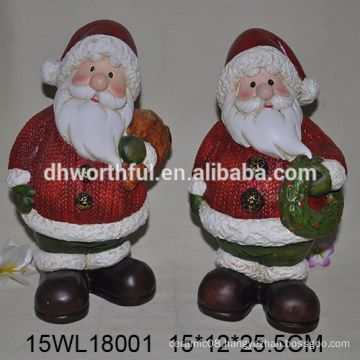 2016 new christmas decoration ceramic santa claus figurine